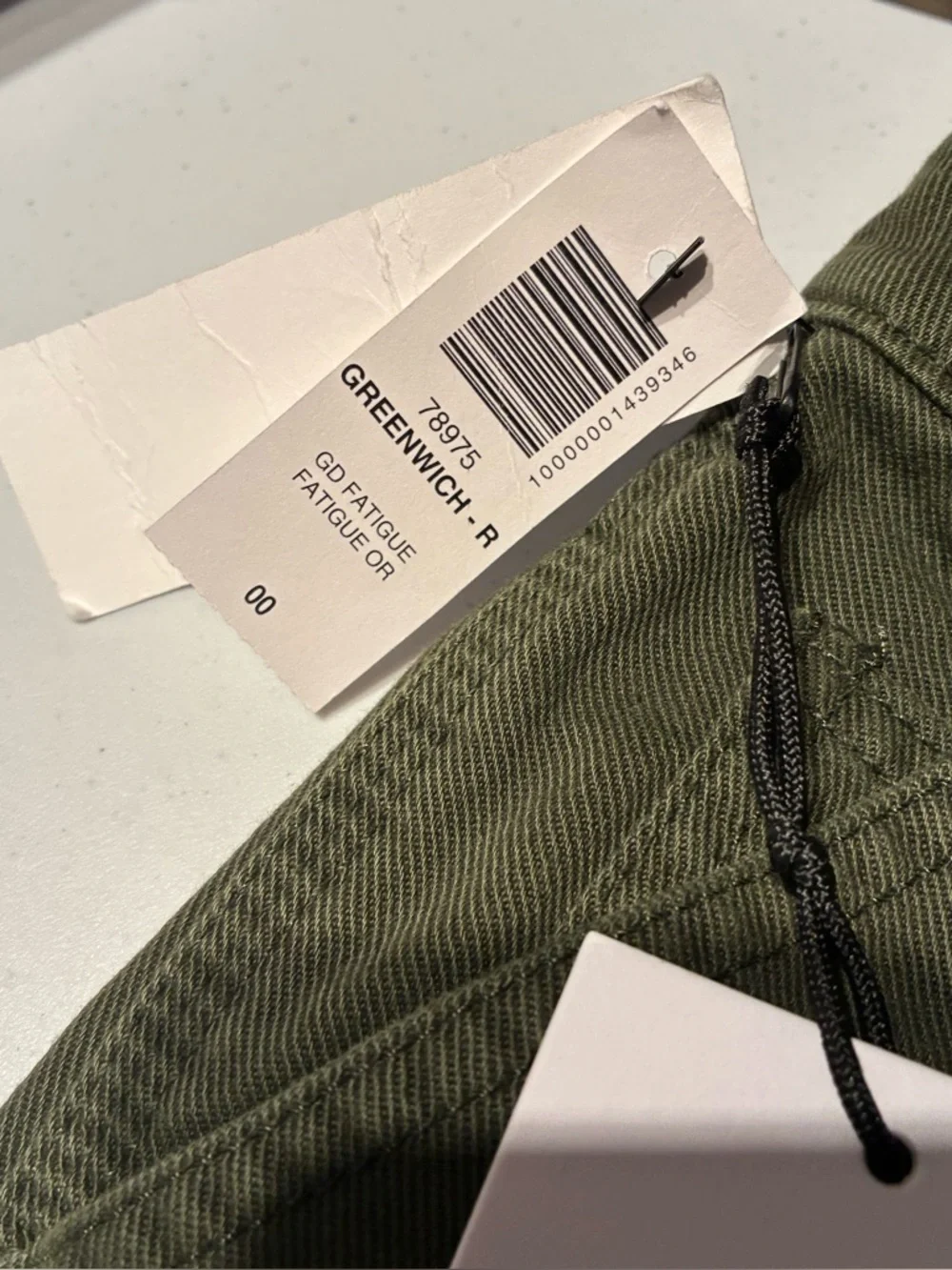 NWT Aritzia TNA Greenwich Carpenter Pant in GD Fatigue Green Size 00 - Picture 4 of 14